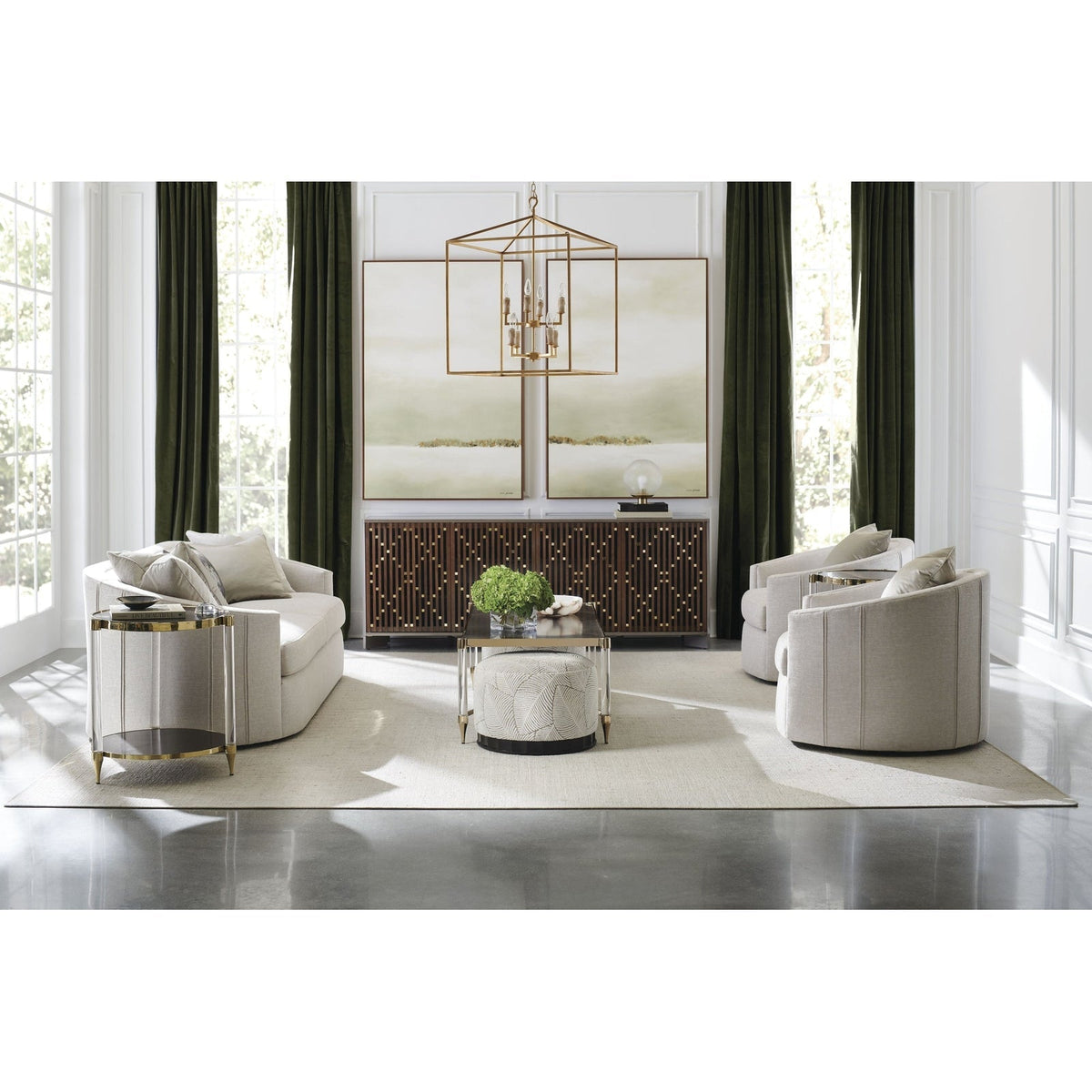 Caracole Classic Diamond In The Rough Console & Desk