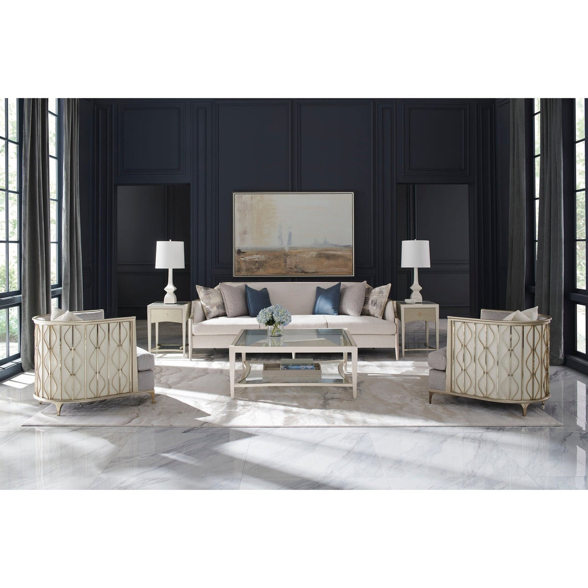 Caracole Upholstery Back In Style Lounge Chair