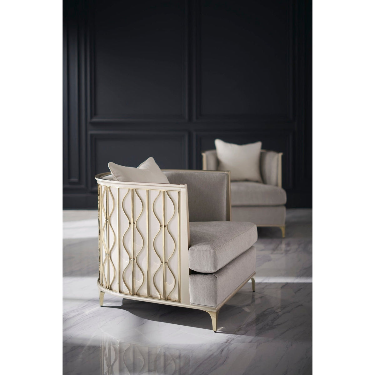 Caracole Upholstery Back In Style Lounge Chair